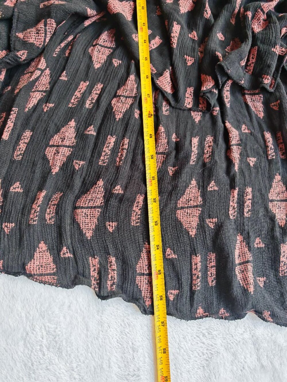 Free People Black Boho High Low Maxi Dress Tie Flowy size xs - Picture 8 of 14